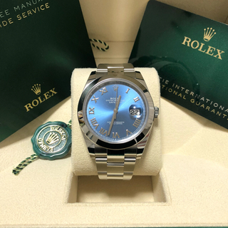 ロレックス(ROLEX)の【新品未使用】ロレックス デイトジャスト41 126300 ブルーローマン(腕時計(アナログ))