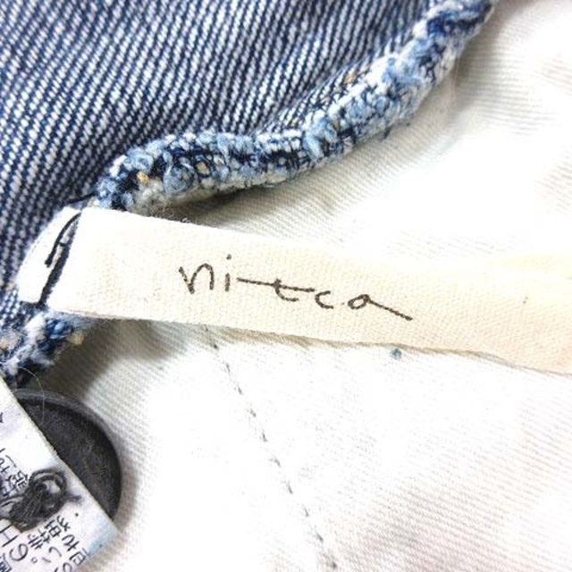 nitca(ニトカ)のニトカ nitca パンツ デニム ジーンズ ボタンフライ F 青 ブルー /Y レディースのパンツ(デニム/ジーンズ)の商品写真