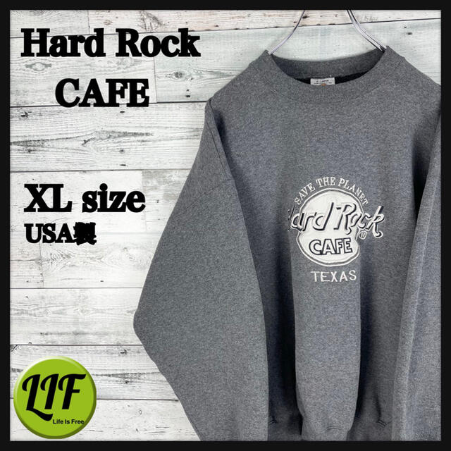 Hard Rock Cafe ハードロックカフェ 刺繍 USA製 スウェット