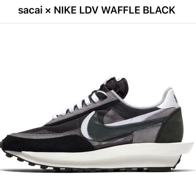 NIKE sacai LDワッフル　ブラックホワイト