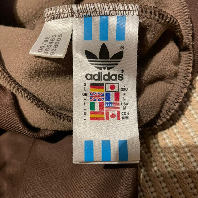 adidas - adidas トラックジャケット ブラウン ゴールドの通販 adidas - adidas トラックジャケット ブラウン ゴールドの通販