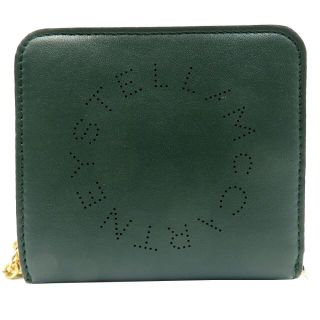 ステラマッカートニー(Stella McCartney)のステラマッカートニー     レザー  グリーン   二つ折り財布(財布)