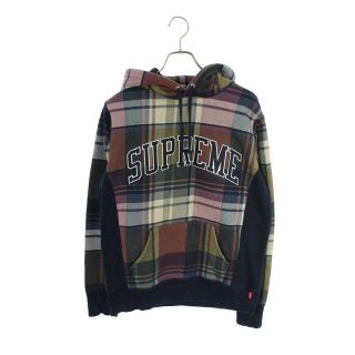 シュプリーム(Supreme)のシュプリーム アーチロゴチェックプルオーバーパーカー S(パーカー)