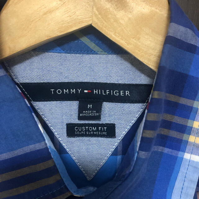 TOMMY HILFIGER(トミーヒルフィガー)のトミーヒルフィガー チェックシャツ カスタムフィット マルチカラー Mサイズ メンズのトップス(シャツ)の商品写真
