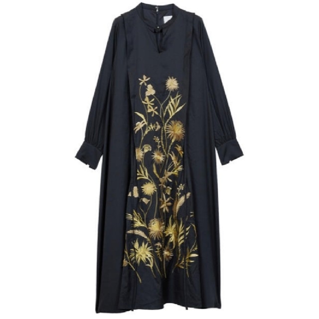 新品タグ付　MADELYN EMBROIDERY DRESS　黒　S アメリワンピース