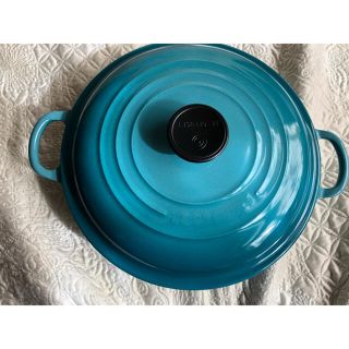 ルクルーゼ(LE CREUSET)の専用　ルクルーゼ　シグニチャービッフェキャセロール　カリビアンブルー　26cm(鍋/フライパン)