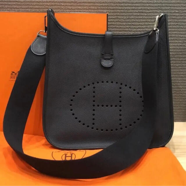 美品 HERMES エブリンI PM ショルダーバッグ ブラック