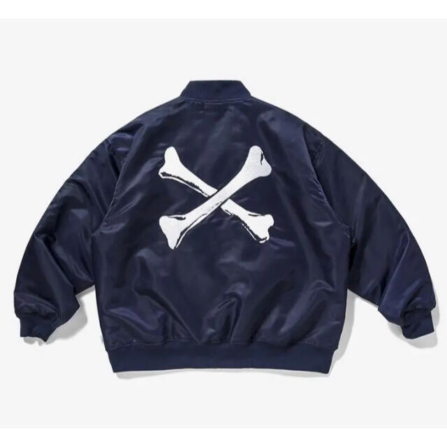 2着 WTAPS TEAM JACKET ブラック　ネイビーチームジャケット