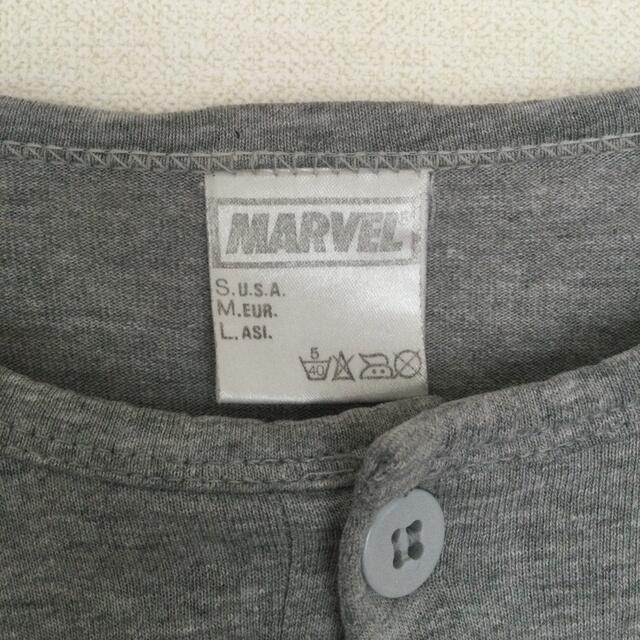 MARVEL(マーベル)の古着　長袖Tシャツ　前ボタン　MARVEL メンズのトップス(Tシャツ/カットソー(七分/長袖))の商品写真