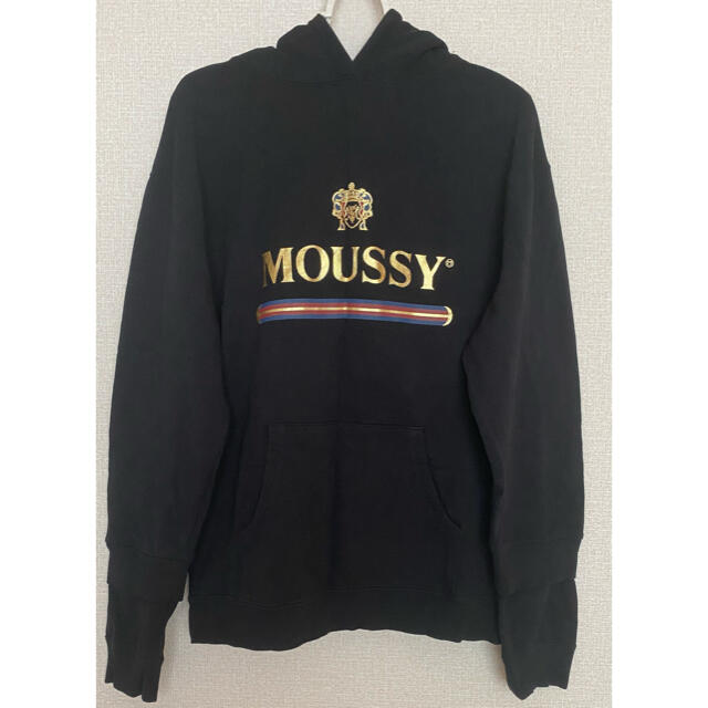 moussy(マウジー)のMOUSSY マウジー　ロゴ　スウェット　パーカー レディースのトップス(トレーナー/スウェット)の商品写真