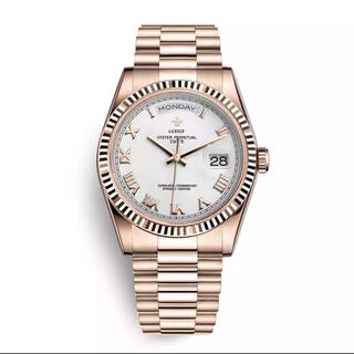 【入手困難】ROLEX の オマージュウォッチ ローズゴールド　デイデイト腕時計(腕時計(デジタル))