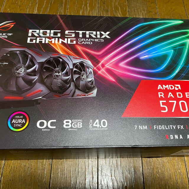 ASUS(エイスース)のASUS ROG STRIX Radeon RX5700 XT スマホ/家電/カメラのPC/タブレット(PC周辺機器)の商品写真