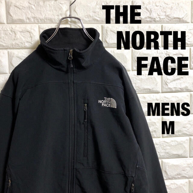 THE NORTH FACE(ザノースフェイス)のノースフェイス　ソフトシェル　フリースジャケット　刺繍ロゴ　メンズMサイズ メンズのジャケット/アウター(ブルゾン)の商品写真