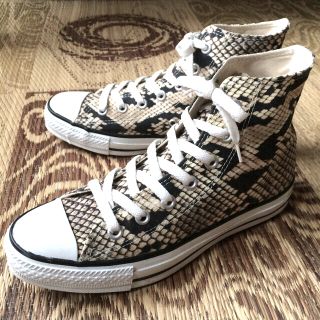 コンバース(CONVERSE)のコンバース オールスターハイ スネーク パイソン柄 24センチ程度 日本製 レア(スニーカー)