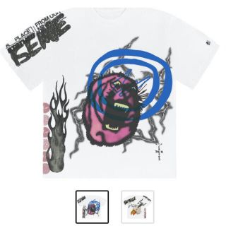 フラグメント(FRAGMENT)のTravis Scott fragment sunrise Tシャツ　L(Tシャツ/カットソー(半袖/袖なし))