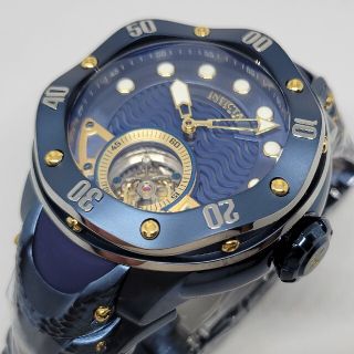 インビクタ(INVICTA)のInvicta 54mm リザーブ クラーケン トゥールビヨン ブルーラベル(腕時計(アナログ))