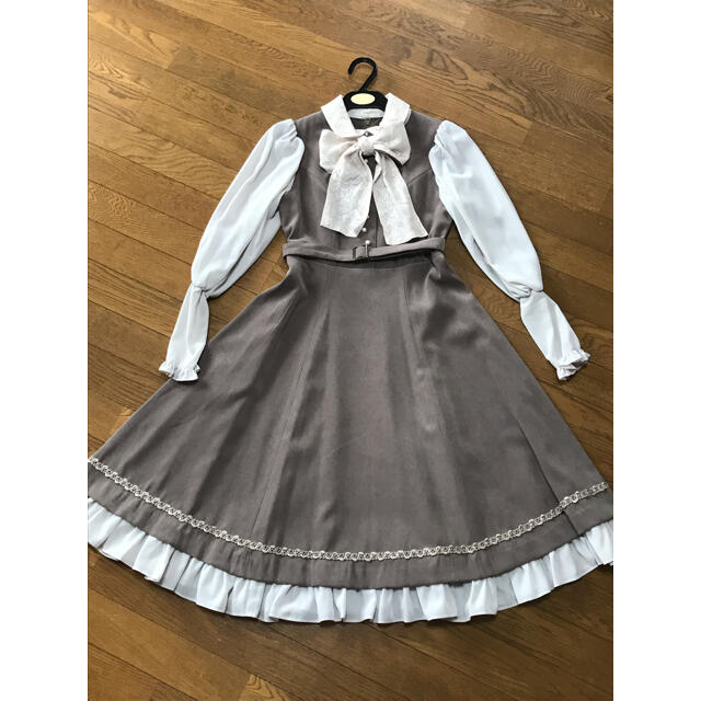 Victorian maiden(ヴィクトリアンメイデン)のマニエラノーブルリボンドレス　victorian maiden レディースのワンピース(ひざ丈ワンピース)の商品写真