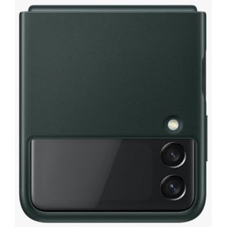 サムスン(SAMSUNG)のSAMSUNG純正　galaxy z flip3 レザーケース　新品(Androidケース)