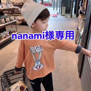 100cm男の子向け2点セット長袖カットソールーニーテューンズ(Tシャツ/カットソー)