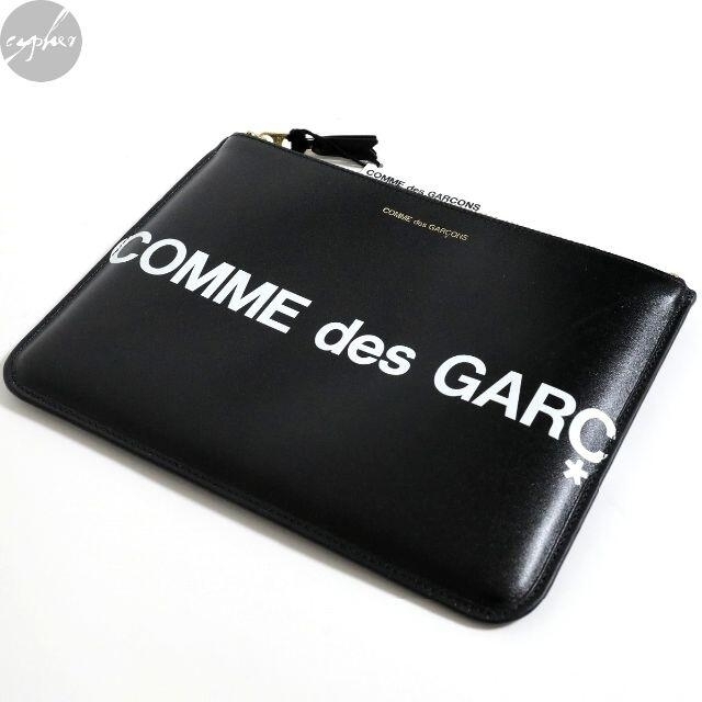 COMME des GARCONS(コムデギャルソン)の新品 コムデギャルソン ウォレット SA5100HL ヒュージロゴ 黒 クラッチ メンズのバッグ(セカンドバッグ/クラッチバッグ)の商品写真