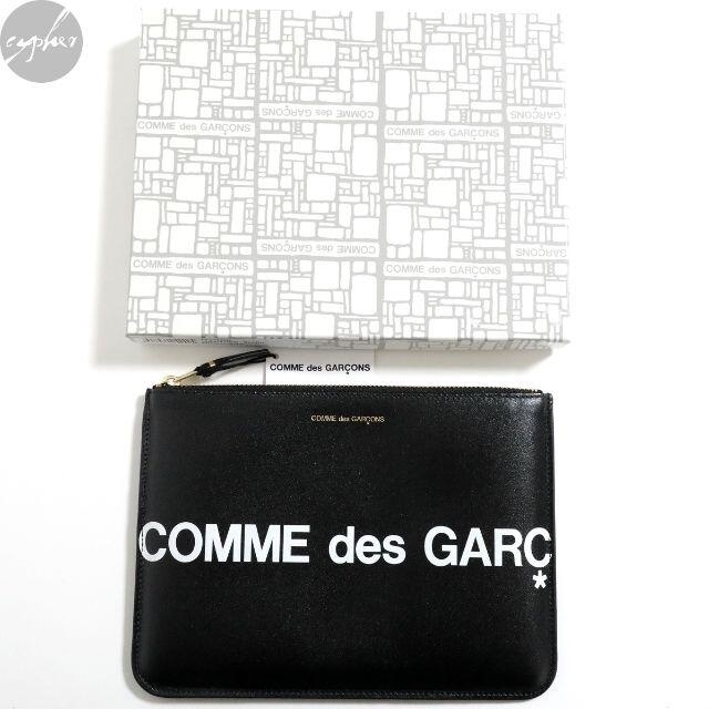 COMME des GARCONS(コムデギャルソン)の新品 コムデギャルソン ウォレット SA5100HL ヒュージロゴ 黒 クラッチ メンズのバッグ(セカンドバッグ/クラッチバッグ)の商品写真