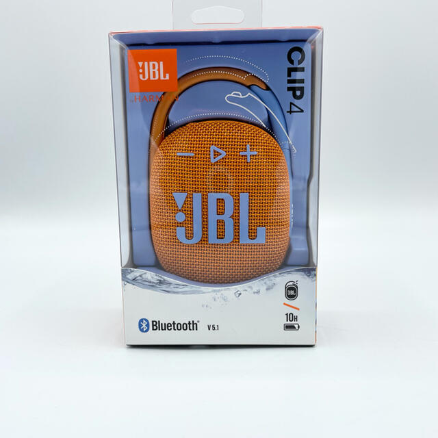 JBL Bluetoothスピーカー CLIP4 ORANGE スマホ/家電/カメラのオーディオ機器(スピーカー)の商品写真