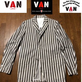 ヴァンヂャケット(VAN Jacket)の最終値引き　新品、未使用　VAN  IVY ストライプ　コットンブレザー(テーラードジャケット)