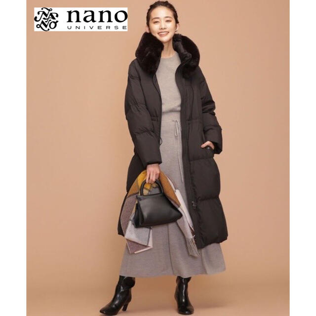 TATRAS/タトラス/ダウンコート/Aライン/光沢/女優襟/ネイビー/L TATRAS/タトラス/ダウンコート/Aライン/光沢/女優襟/ネイビー/L