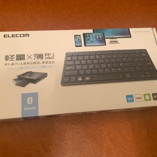 エレコム Bluetoothキーボード パンタグラフ 薄型 コンパクト 軽量 T(PC周辺機器)