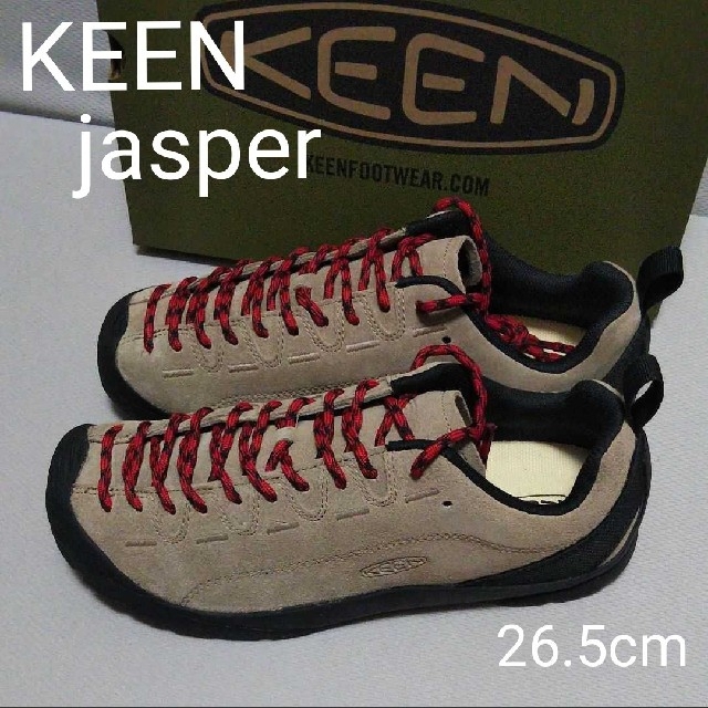 新品☆KEENキーン jasperジャスパー スニーカー 26.5シルバーミンク