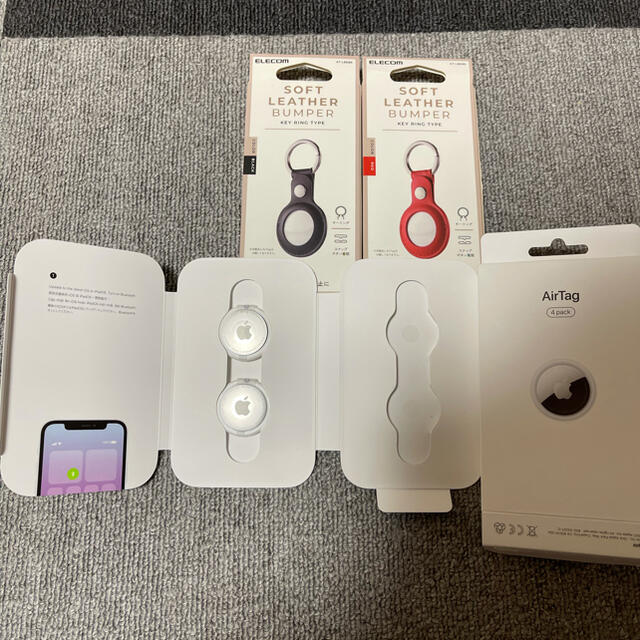 Apple(アップル)のAirTag(2個) スマホ/家電/カメラのスマホアクセサリー(その他)の商品写真