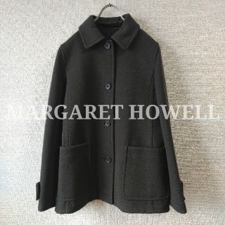 マーガレットハウエル(MARGARET HOWELL)の【極美品】MARGARET HOWELL ショートコート ウールジャケット(ブルゾン)