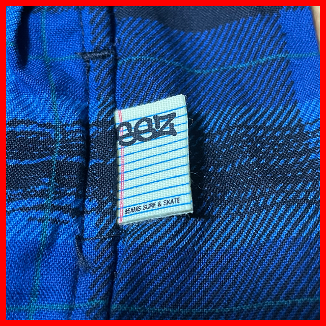 BEAMS(ビームス)のSSZ 21SS NEIL SHIRT Sサイズ BLUE CHECK メンズのトップス(シャツ)の商品写真