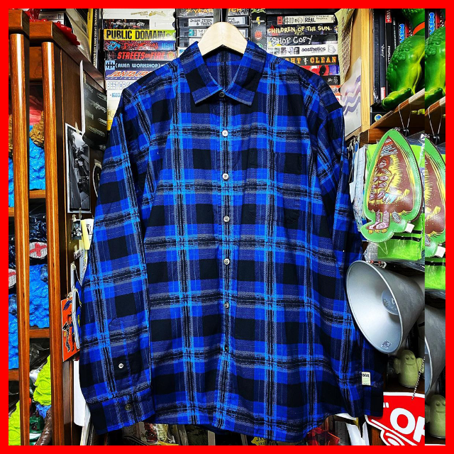 BEAMS(ビームス)のSSZ 21SS NEIL SHIRT Sサイズ BLUE CHECK メンズのトップス(シャツ)の商品写真