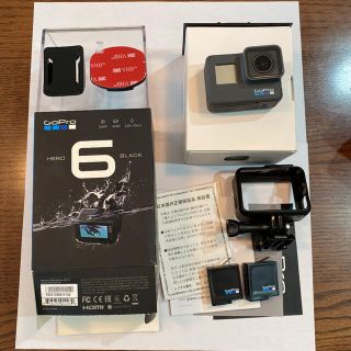 ゴープロ(GoPro)のGoPro hero6 超美品　バッテリー2本付き　値下げ(ビデオカメラ)