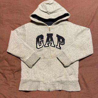 ギャップ(GAP)のGAP ギャップ 厚手 ジップアップ スウェット パーカー キルティング 130(ジャケット/上着)