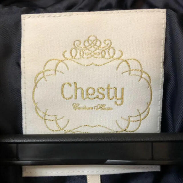 Chesty(チェスティ)の【定価¥49,500】新品未使用 ダウンコート  ネイビー  1 M チェスティ レディースのジャケット/アウター(ダウンコート)の商品写真