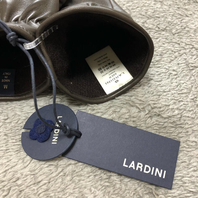 【新品未使用】LARDINI ラルディーニ レザーグローブ BROWN M メンズのファッション小物(手袋)の商品写真