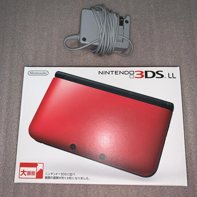 【ラッピング無料】 ニンテンドー3DS 任天堂　3DSLL本体　レッドブラック - 携帯用ゲーム機本体