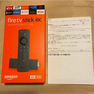  Amazon  Fire TV Stick 4K  新品未開封(映像用ケーブル)