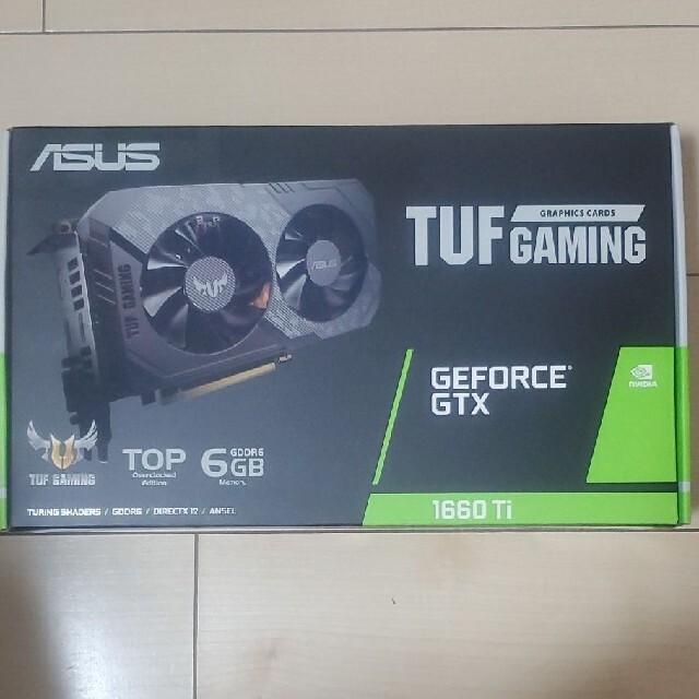 新品未使用 ASUS TUF GEFORCE GTX 1660TI スマホ/家電/カメラのPC/タブレット(PCパーツ)の商品写真