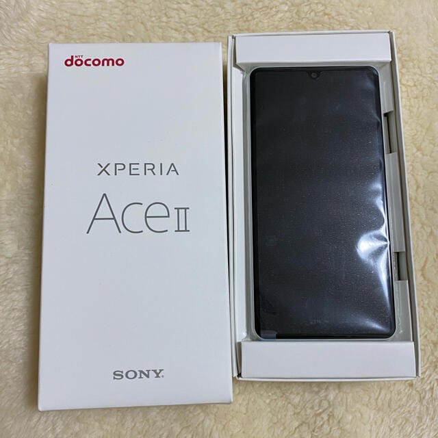 「SONY Xperia Ace II SO-41B ホワイト」 スマホ/家電/カメラのスマートフォン/携帯電話(スマートフォン本体)の商品写真