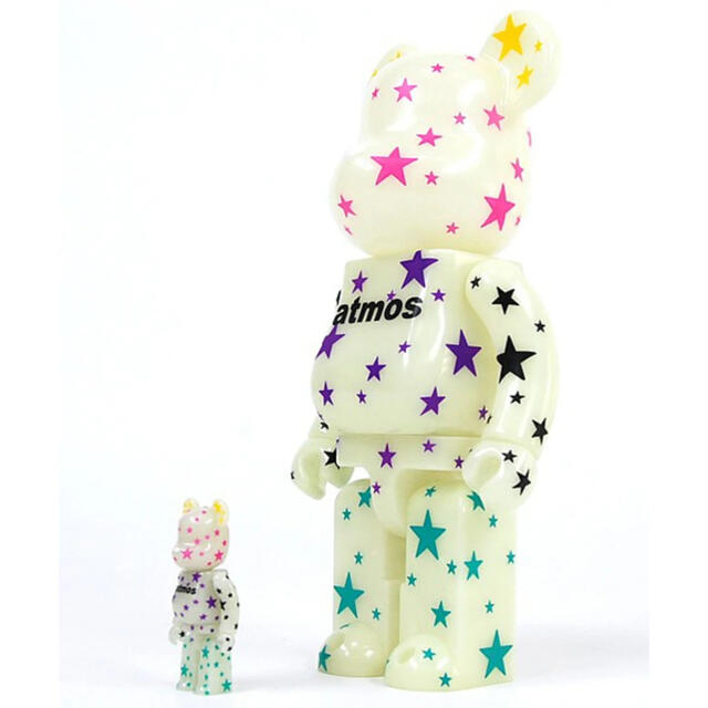 ATMOS CRAZY STAR 蓄光 ベアブリック BE@RBRICK