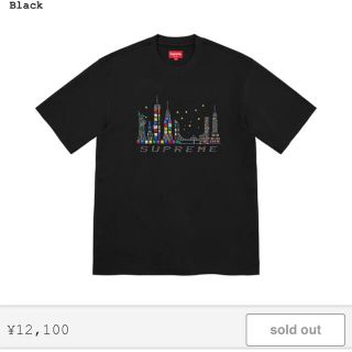 Supreme - Supreme Skyline S/S Top L ブラック Tシャツの通販 by kh's ...