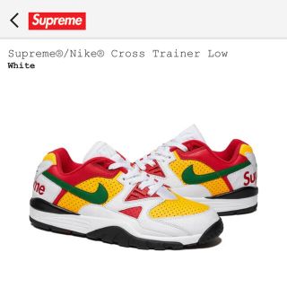 シュプリーム(Supreme)のNIKEシュプリーム　AIR CROSS TRAINER3 LOW ホワイト(スニーカー)