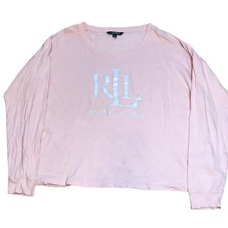 ラルフローレン(Ralph Lauren)の【希少カラー】ラルフローレン Ralph Tシャツ ロンT XL ピンク 古着(Tシャツ(長袖/七分))