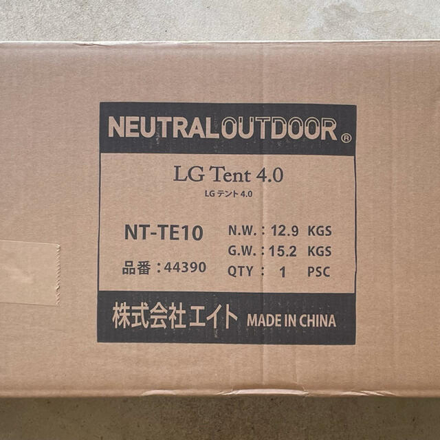 商品サイズ ニュートラルアウトドア NT-TE10 GEロッジテント4.0