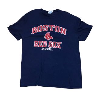 ギルタン(GILDAN)の【90s】ボストン レッドソックス REDSOX Tシャツ カットソー L 古着(Tシャツ/カットソー(半袖/袖なし))