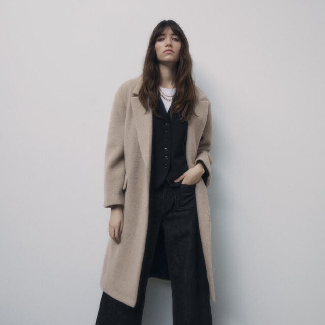 ZARA　ウール混コート　Mサイズ