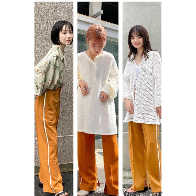 Kastane(カスタネ)のkastane＊ジャージスラックスラインパンツ＊1点のみ レディースのパンツ(その他)の商品写真